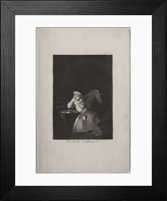 Framed Print : Caprichos: Nannys boy. Creator: Francisco de Goya (Spanish, 1746-1828) Framed Print : Caprichos: Nannys boy. Creator: Francisco de Goya (Spanish, 1746-1828)