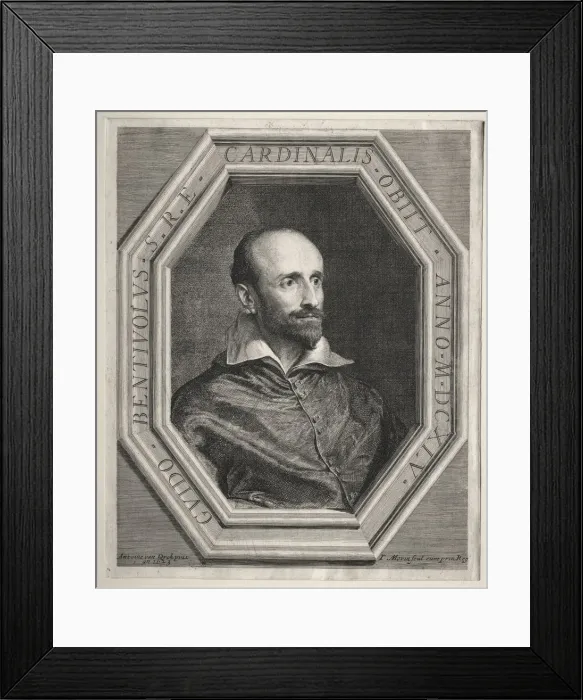Framed Print : Cardinal Guido Bentivoglio, Papal Nuncio at the Court of Louis XIII. Creator: Jean Morin (French Framed Print : Cardinal Guido Bentivoglio, Papal Nuncio at the Court of Louis XIII. Creator: Jean Morin (French