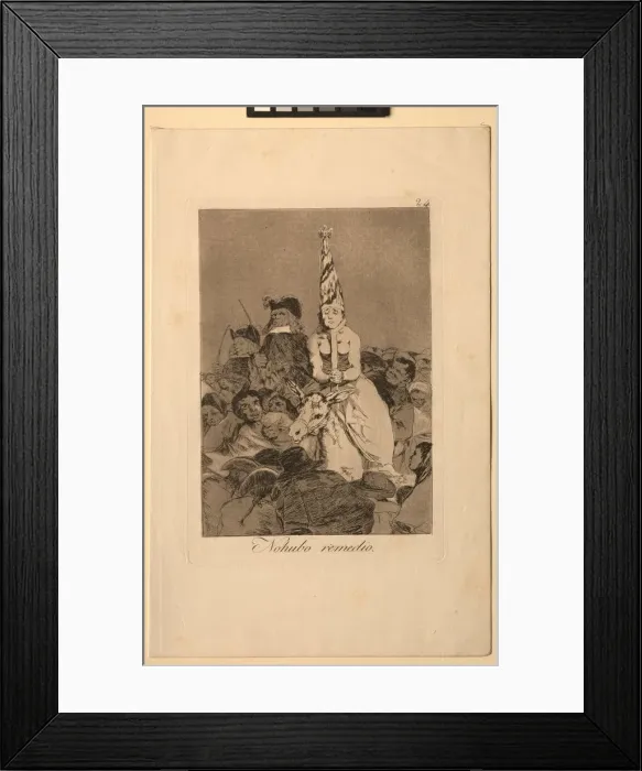 Framed Print : Caprichos: Nothing Could Be Done About It. Creator: Francisco de Goya (Spanish, 1746-1828) Framed Print : Caprichos: Nothing Could Be Done About It. Creator: Francisco de Goya (Spanish, 1746-1828)