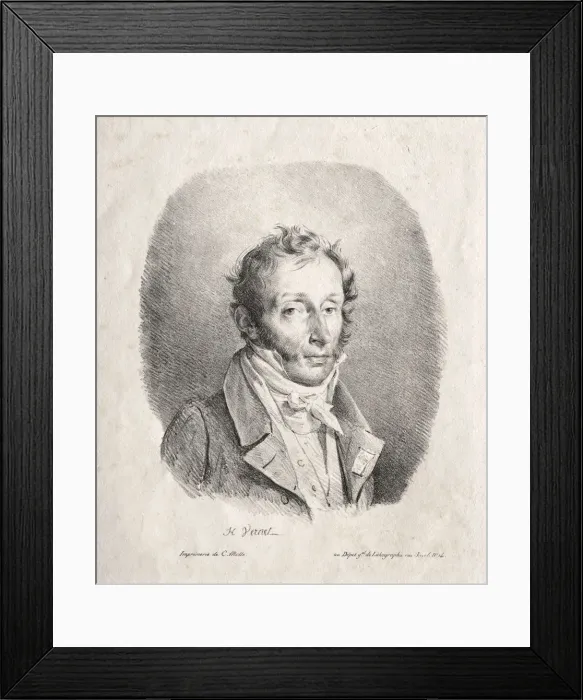 Framed Print : Carle Vernet, 1817. Creator: Horace Vernet (French, 1789-1863) Framed Print : Carle Vernet, 1817. Creator: Horace Vernet (French, 1789-1863)