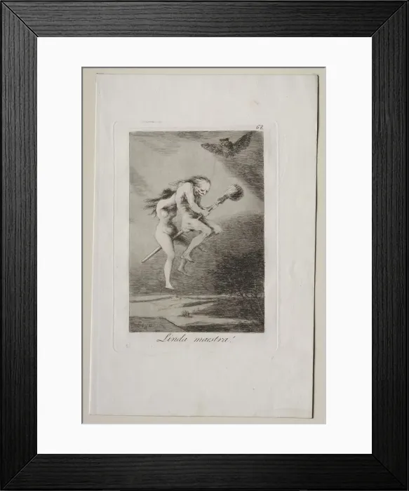 Framed Print : Caprichos: Pretty Teacher!. Creator: Francisco de Goya (Spanish, 1746-1828) Framed Print : Caprichos: Pretty Teacher!. Creator: Francisco de Goya (Spanish, 1746-1828)