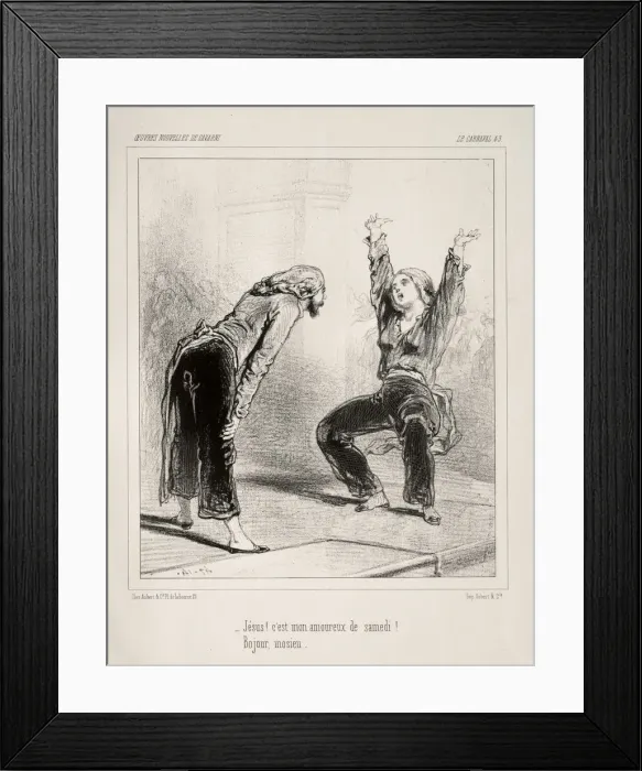 Framed Print : Carnaval. Creator: Paul Gavarni (French, 1804-1866) Framed Print : Carnaval. Creator: Paul Gavarni (French, 1804-1866)