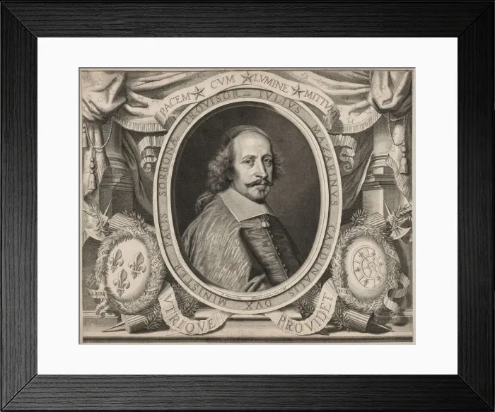 Framed Print : Cardinal Mazarin, 1660. Creator: Robert Nanteuil (French, 1623-1678) Framed Print : Cardinal Mazarin, 1660. Creator: Robert Nanteuil (French, 1623-1678)