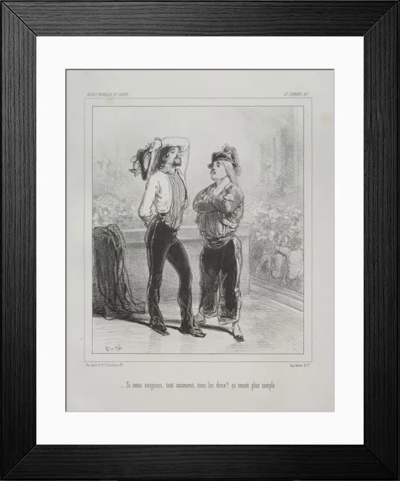 Framed Print : Carnaval. Creator: Paul Gavarni (French, 1804-1866) Framed Print : Carnaval. Creator: Paul Gavarni (French, 1804-1866)