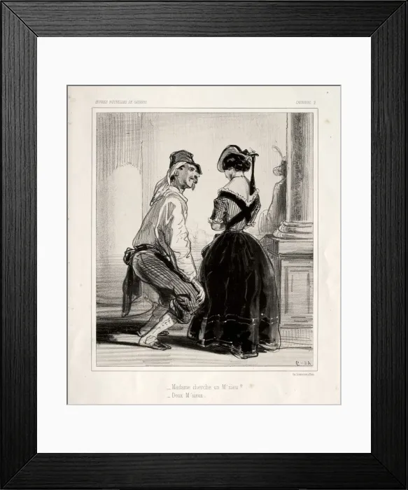 Framed Print : Carnaval. Creator: Paul Gavarni (French, 1804-1866) Framed Print : Carnaval. Creator: Paul Gavarni (French, 1804-1866)
