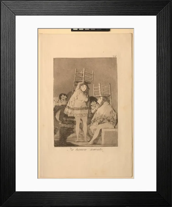 Framed Print : Caprichos: Theyve Already Got a Seat (i. e. bottom). Creator: Francisco de Goya (Spanish Framed Print : Caprichos: Theyve Already Got a Seat (i. e. bottom). Creator: Francisco de Goya (Spanish