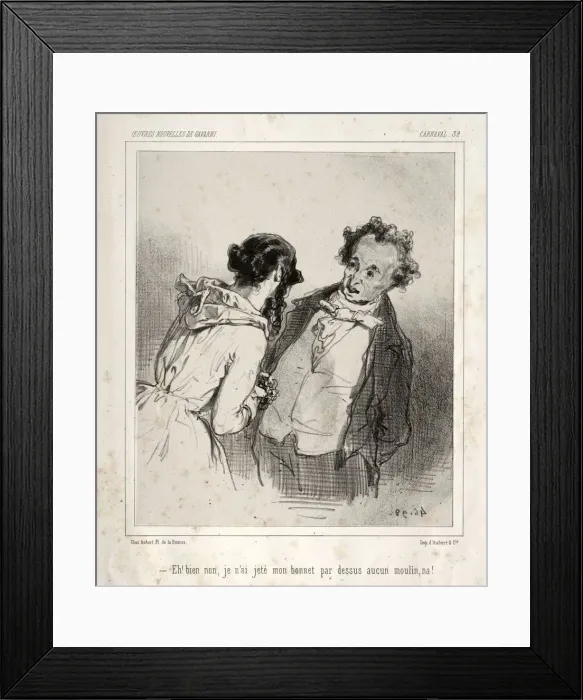 Framed Print : Carnaval. Creator: Paul Gavarni (French, 1804-1866) Framed Print : Carnaval. Creator: Paul Gavarni (French, 1804-1866)