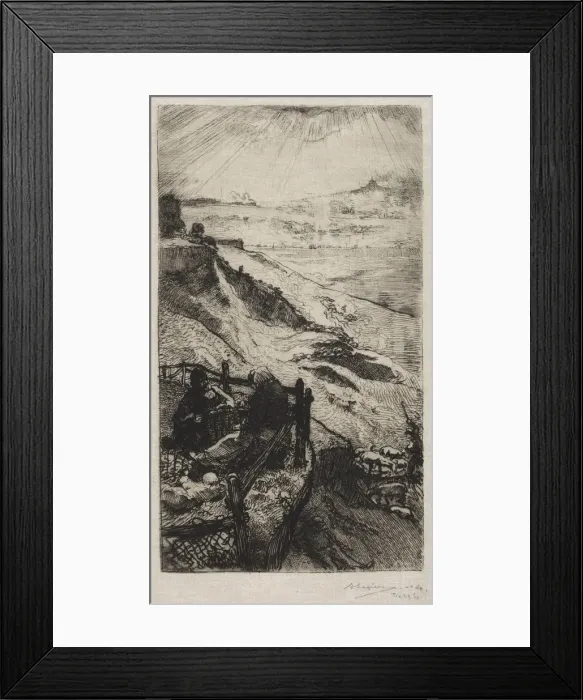 Framed Print : Carrieres dAmerique pres Paris, 1898. Creator: Auguste Louis Lepere (French, 1849-1918) Framed Print : Carrieres dAmerique pres Paris, 1898. Creator: Auguste Louis Lepere (French, 1849-1918)
