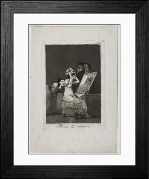 Framed Print : Caprichos: Until Death, 1799. Creator: Francisco de Goya (Spanish, 1746-1828) Framed Print : Caprichos: Until Death, 1799. Creator: Francisco de Goya (Spanish, 1746-1828)