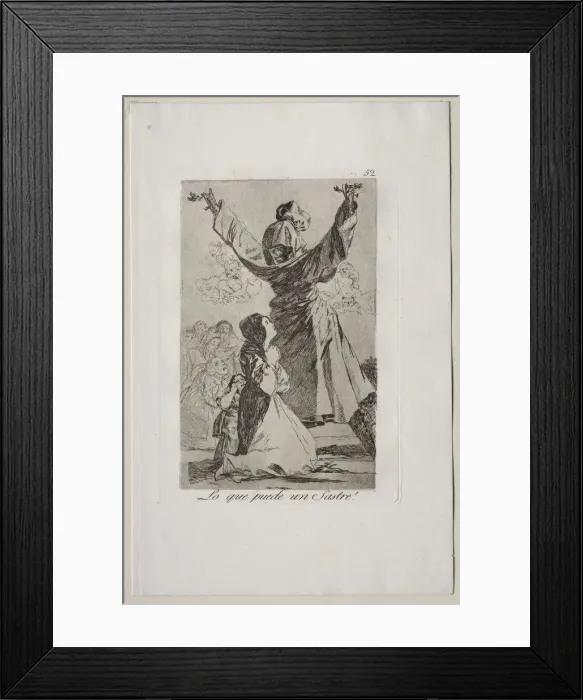 Framed Print : Caprichos: What a Tailor Can Do!. Creator: Francisco de Goya (Spanish, 1746-1828) Framed Print : Caprichos: What a Tailor Can Do!. Creator: Francisco de Goya (Spanish, 1746-1828)