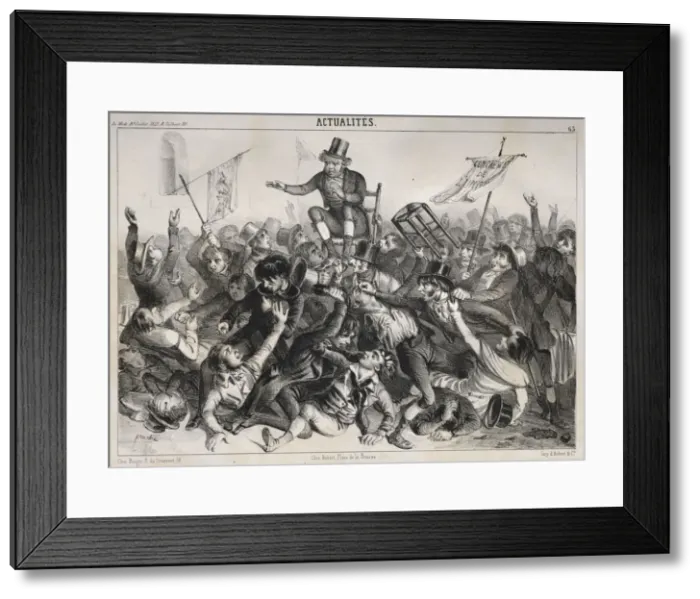 Framed Print : Actualites: Elections dAngleterre, 1841. Creator: Clemente Pruche (French Framed Print : Actualites: Elections dAngleterre, 1841. Creator: Clemente Pruche (French