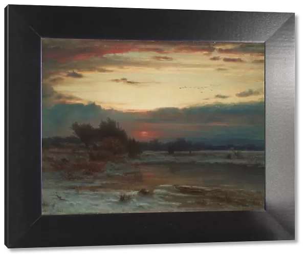 A Winter Sky, 1866. Creator: George Inness (American, 1825-1894)