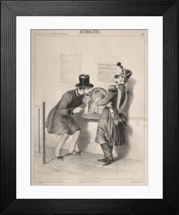 Framed Print : Actualites: LOuverture du second theatre francais…Creator Framed Print : Actualites: LOuverture du second theatre francais…Creator