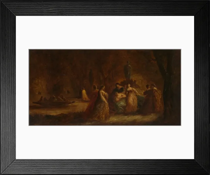Framed Print : A Woodland Fete, c. 1853-1857 or c. 1862. Creator: Adolphe Monticelli (French, 1824-1886) Framed Print : A Woodland Fete, c. 1853-1857 or c. 1862. Creator: Adolphe Monticelli (French, 1824-1886)