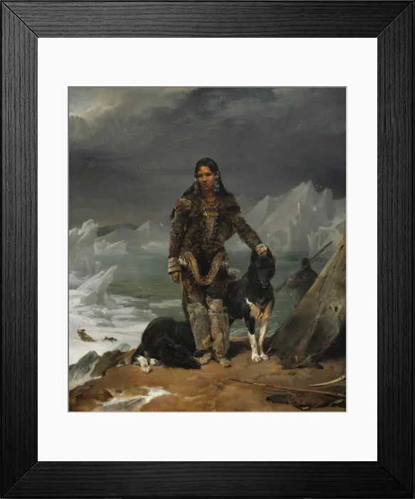 Framed Print : A Woman from the Land of Eskimos, 1826. Creator: Leon Cogniet (French, 1794-1880) Framed Print : A Woman from the Land of Eskimos, 1826. Creator: Leon Cogniet (French, 1794-1880)