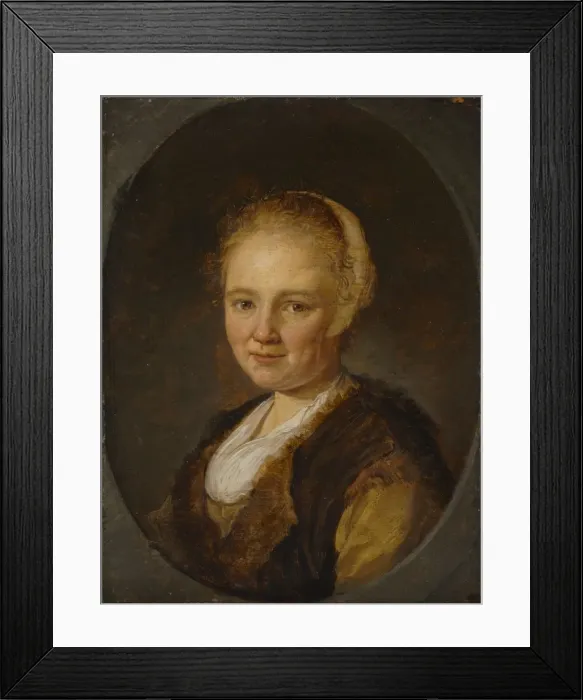 Framed Print : A Young Woman, 1640. Creator: Gerrit Dou (Dutch, 1613-1675) Framed Print : A Young Woman, 1640. Creator: Gerrit Dou (Dutch, 1613-1675)