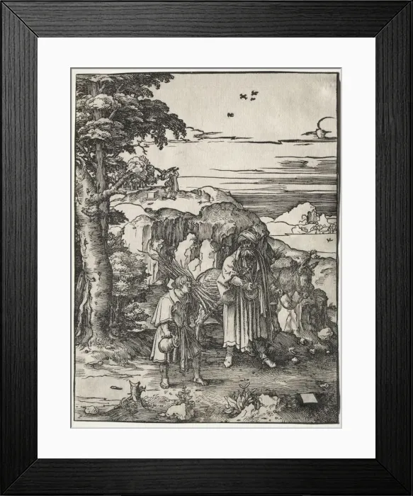 Framed Print : Abraham Going to Sacrifice Isaac, 1517-1519. Creator: Lucas van Leyden (Dutch, 1494-1533) Framed Print : Abraham Going to Sacrifice Isaac, 1517-1519. Creator: Lucas van Leyden (Dutch, 1494-1533)