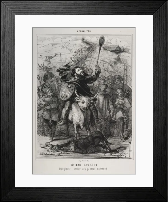 Framed Print : Actualities: Master Courbet Inaugurates the School of Modern Painting Framed Print : Actualities: Master Courbet Inaugurates the School of Modern Painting