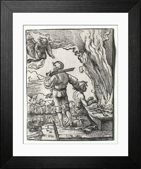 Framed Print : Abrahams Sacrifice, c. 1520. Creator: Albrecht Altdorfer (German, c. 1480-1538) Framed Print : Abrahams Sacrifice, c. 1520. Creator: Albrecht Altdorfer (German, c. 1480-1538)