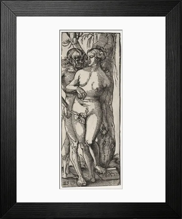 Framed Print : Adam and Eve, 1519. Creator: Hans Baldung (German, 1484 / 85-1545) Framed Print : Adam and Eve, 1519. Creator: Hans Baldung (German, 1484 / 85-1545)