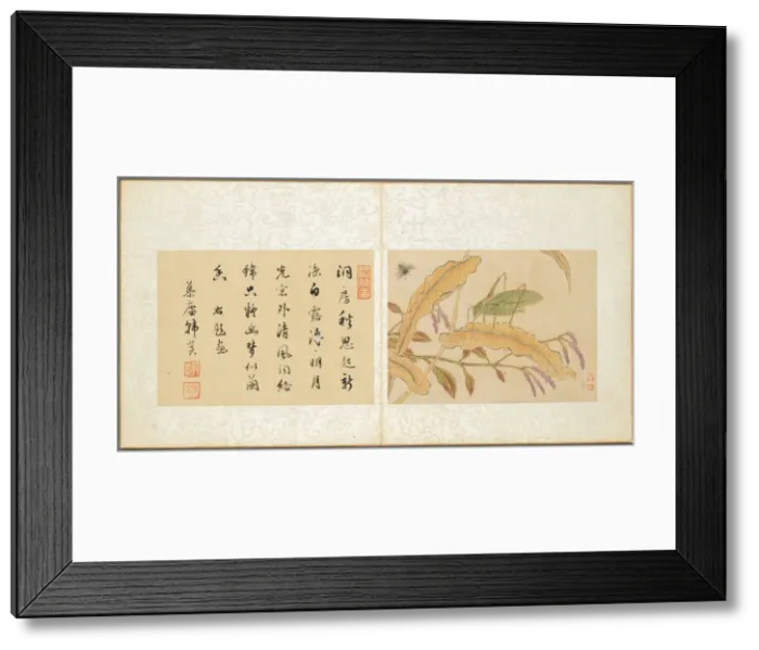 Framed Print : Album of Miscellaneous Subjects, Leaf 7, 1600s. Creator: Fan Qi (Chinese, 1616-aft 1694)