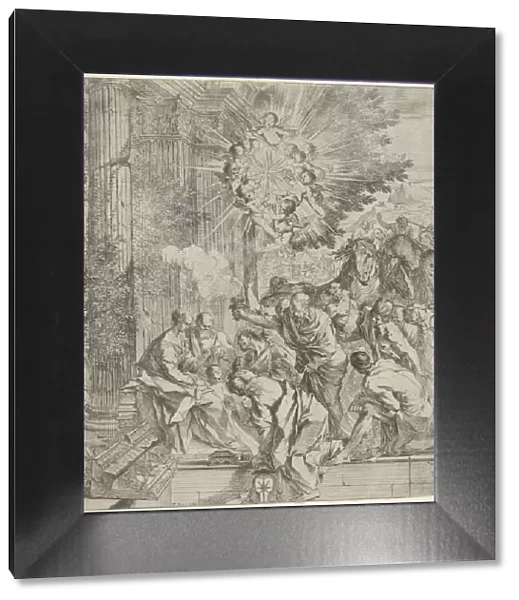 Adoration of the Magi, 1636-1638. Creator: Pietro Testa (Italian, 1612-1650)