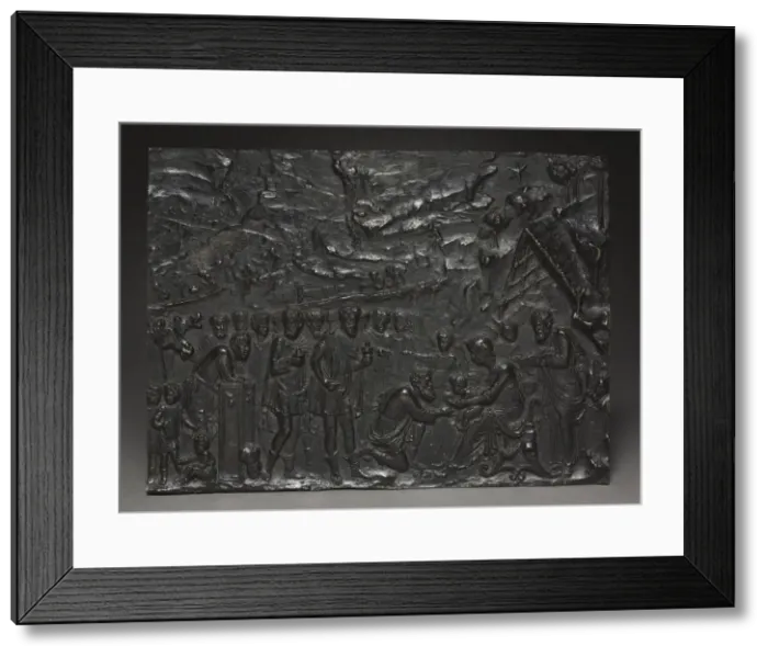Framed Print : Adoration of the Magi, c. 1500-1525. Creator: Giulio della Torre (Italian, c. 1481-bef 1563) Framed Print : Adoration of the Magi, c. 1500-1525. Creator: Giulio della Torre (Italian, c. 1481-bef 1563)