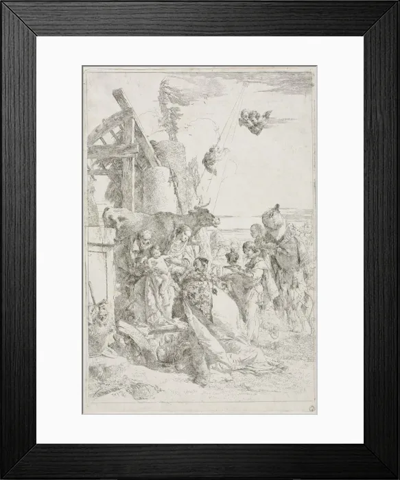 Framed Print : Adoration of the Magi, ca. 1740. Creator: Giovanni Battista Tiepolo (Italian, 1696-1770) Framed Print : Adoration of the Magi, ca. 1740. Creator: Giovanni Battista Tiepolo (Italian, 1696-1770)