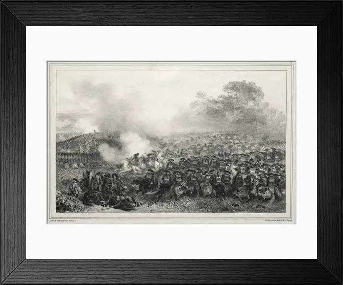 Framed Print : Album for 1835: Carre enfonce... 1835. Creator: Auguste Raffet (French, 1804-1860) Framed Print : Album for 1835: Carre enfonce... 1835. Creator: Auguste Raffet (French, 1804-1860)