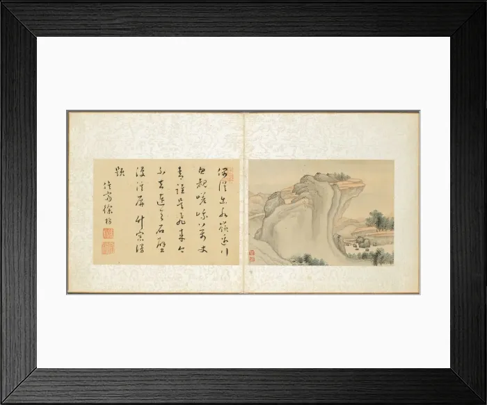 Framed Print : Album of Miscellaneous Subjects, Leaf 4, 1600s. Creator: Fan Qi (Chinese, 1616-aft 1694)