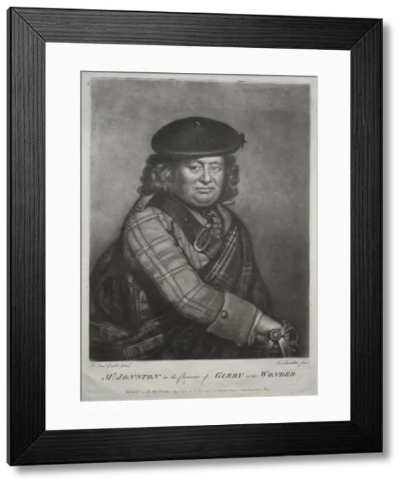 Framed Print : Alexander Jonston in the character of Gibby in The Wonder, 1774. Creator Framed Print : Alexander Jonston in the character of Gibby in The Wonder, 1774. Creator