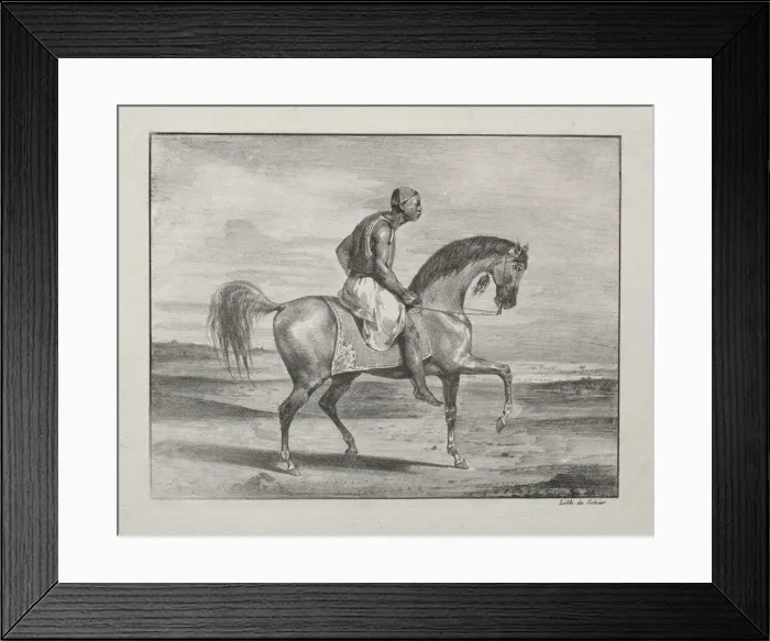 Framed Print : African on Horseback, 1823. Creator: Eugene Delacroix (French, 1798-1863) Framed Print : African on Horseback, 1823. Creator: Eugene Delacroix (French, 1798-1863)