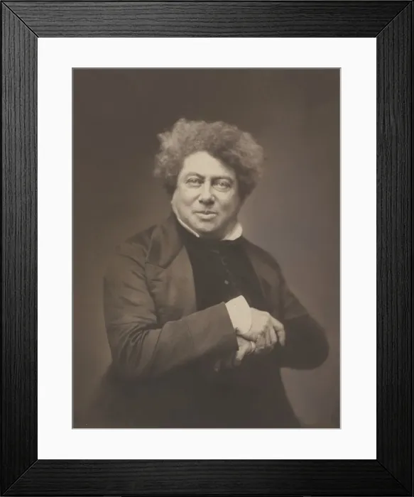 Framed Print : Alexandre Dumas pere (1802-1870), 1855. Creator: Nadar (French, 1820-1910) Framed Print : Alexandre Dumas pere (1802-1870), 1855. Creator: Nadar (French, 1820-1910)