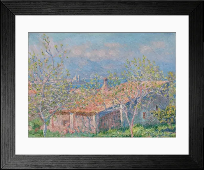 Framed Print : Gardeners House at Antibes, 1888. Creator: Claude Monet (French, 1840-1926) Framed Print : Gardeners House at Antibes, 1888. Creator: Claude Monet (French, 1840-1926)