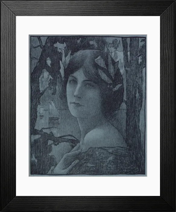 Framed Print : Gentlel Night (Nuit douce), 1899. Creator: Henri-Jules Guinier (French, 1867-1927) Framed Print : Gentlel Night (Nuit douce), 1899. Creator: Henri-Jules Guinier (French, 1867-1927)