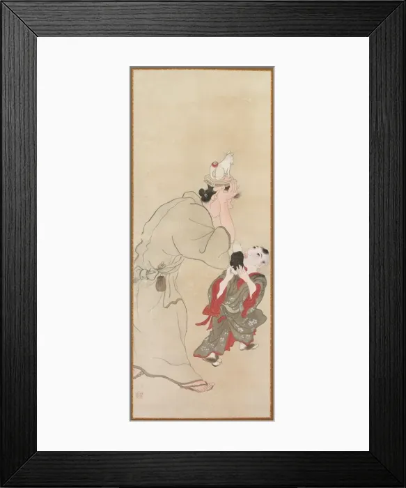 Framed Print : Genre Figures, c. 1816. Creator: Tatabe Socho (Japanese, 1760-1814) Framed Print : Genre Figures, c. 1816. Creator: Tatabe Socho (Japanese, 1760-1814)