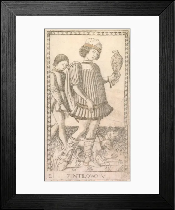 Framed Print : Gentleman (from the Tarocchi series E: Conditions of Man, #5), c Framed Print : Gentleman (from the Tarocchi series E: Conditions of Man, #5), c