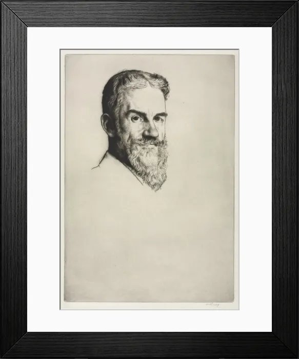 Framed Print : George Bernard Shaw, 1907. Creator: William Strang (British, 1859-1921) Framed Print : George Bernard Shaw, 1907. Creator: William Strang (British, 1859-1921)