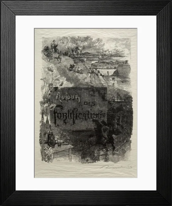 Framed Print : Frontispiece, 1886. Creator: Auguste Louis Lepere (French, 1849-1918)