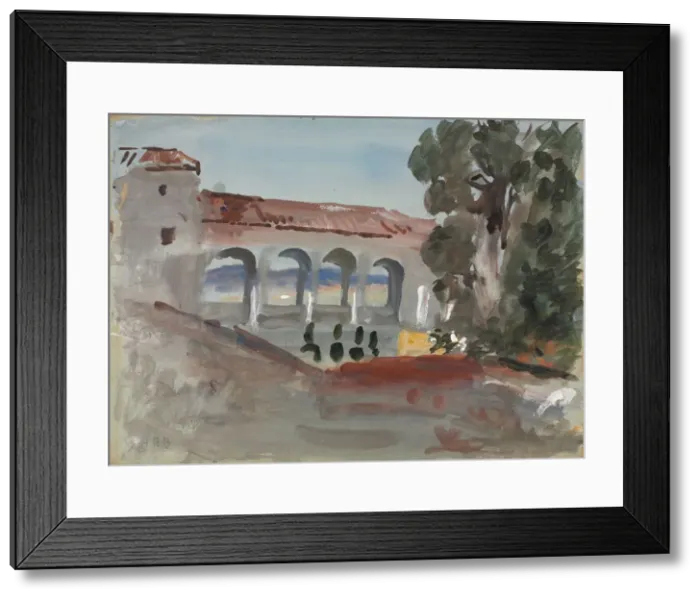 Framed Print : Generalife, Granada. Creator: Hercules Brabazon (British, 1821-1906) Framed Print : Generalife, Granada. Creator: Hercules Brabazon (British, 1821-1906)