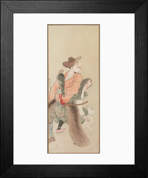 Framed Print : Genre Figures, c. 1816. Creator: Tatabe Socho (Japanese, 1760-1814) Framed Print : Genre Figures, c. 1816. Creator: Tatabe Socho (Japanese, 1760-1814)