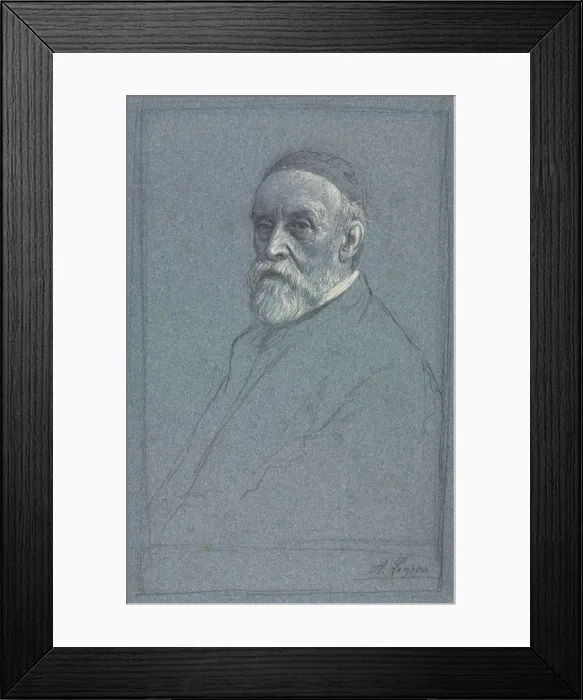 Framed Print : George Frederick Watts, R. A. c. 1877-1878. Creator: Alphonse Legros (French, 1837-1911) Framed Print : George Frederick Watts, R. A. c. 1877-1878. Creator: Alphonse Legros (French, 1837-1911)