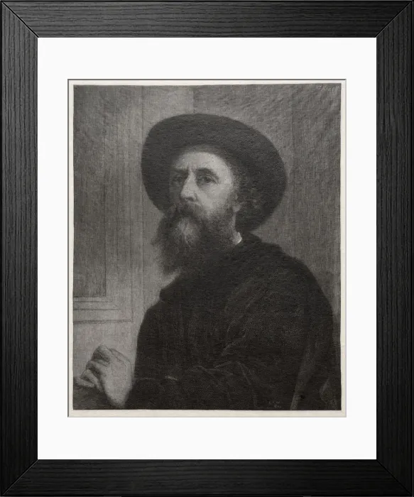 Framed Print : George Frederick Watts, 1887. Creator: Gustav Kruell (American, 1843-1907) Framed Print : George Frederick Watts, 1887. Creator: Gustav Kruell (American, 1843-1907)