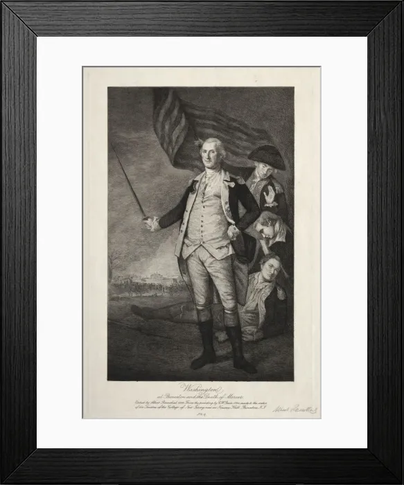 Framed Print : George Washington at Princeton, 1898. Creator: Albert Rosenthal (American, 1863-1939) Framed Print : George Washington at Princeton, 1898. Creator: Albert Rosenthal (American, 1863-1939)