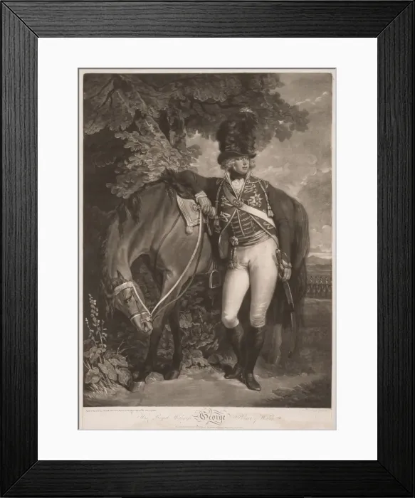 Framed Print : George, Prince of Wales, 1792. Creator: John Raphael Smith (British, 1752-1812) Framed Print : George, Prince of Wales, 1792. Creator: John Raphael Smith (British, 1752-1812)