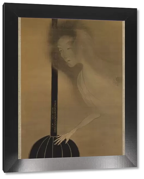 Ghost and Oil Lamp, 1810. Creator: Bun ichi Tani (Japanese, 1787-1818)