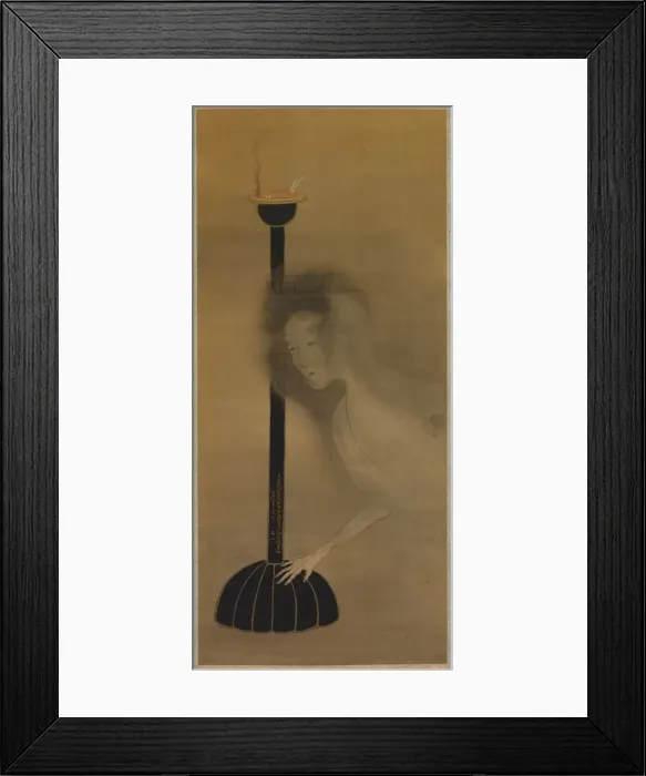 Framed Print : Ghost and Oil Lamp, 1810. Creator: Bun ichi Tani (Japanese, 1787-1818) Framed Print : Ghost and Oil Lamp, 1810. Creator: Bun ichi Tani (Japanese, 1787-1818)