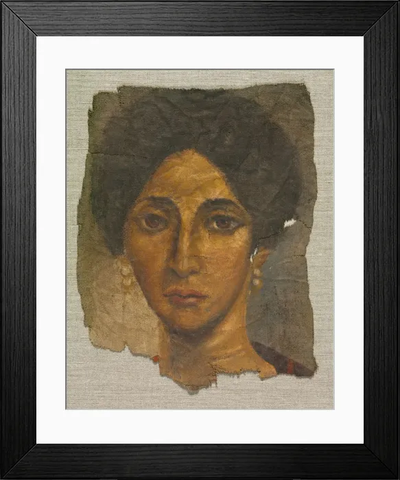 Framed Print : Funerary Portrait of a Woman, c. 138-192. Creator: Unknown Framed Print : Funerary Portrait of a Woman, c. 138-192. Creator: Unknown