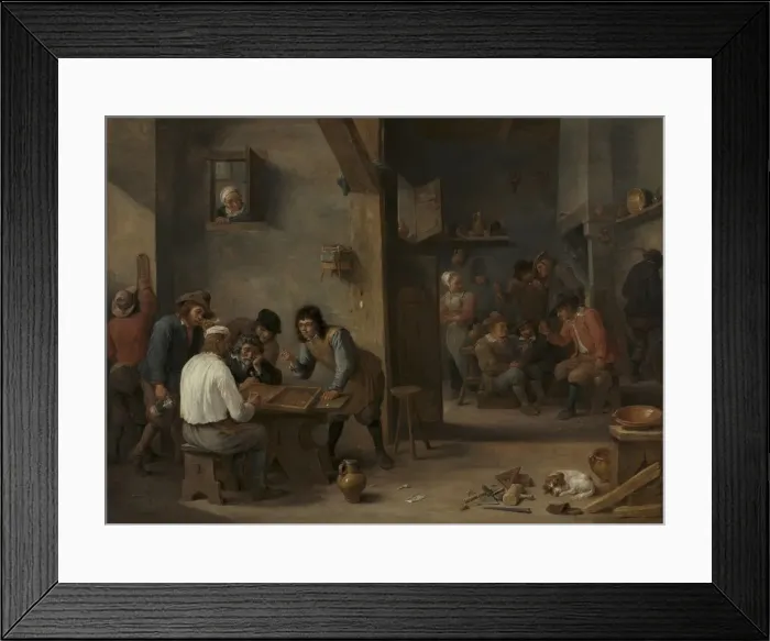 Framed Print : Game of Backgammon, 1640s. Creator: David Teniers (Flemish, 1610-1690) Framed Print : Game of Backgammon, 1640s. Creator: David Teniers (Flemish, 1610-1690)