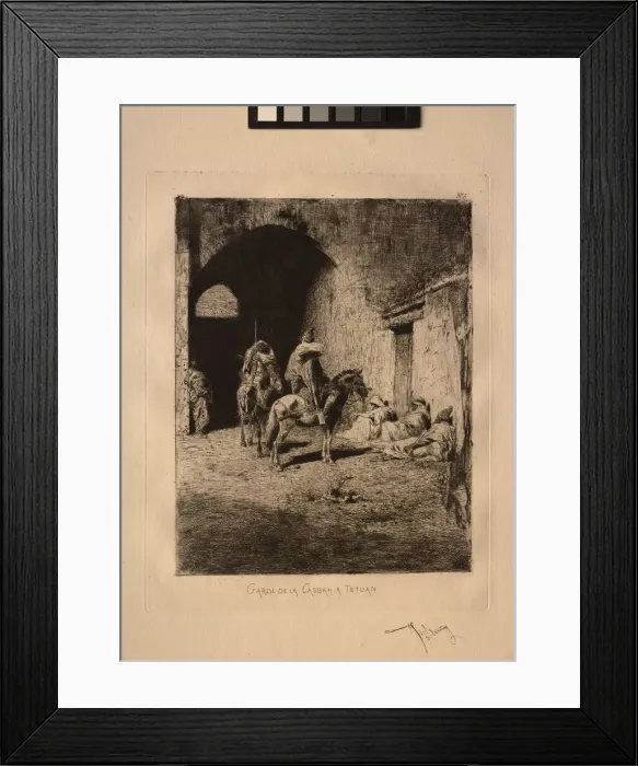 Framed Print : Garde de la Casbah a Tetuan. Creator: Mariano Fortuny y Carbo (Spanish, 1838-1874) Framed Print : Garde de la Casbah a Tetuan. Creator: Mariano Fortuny y Carbo (Spanish, 1838-1874)